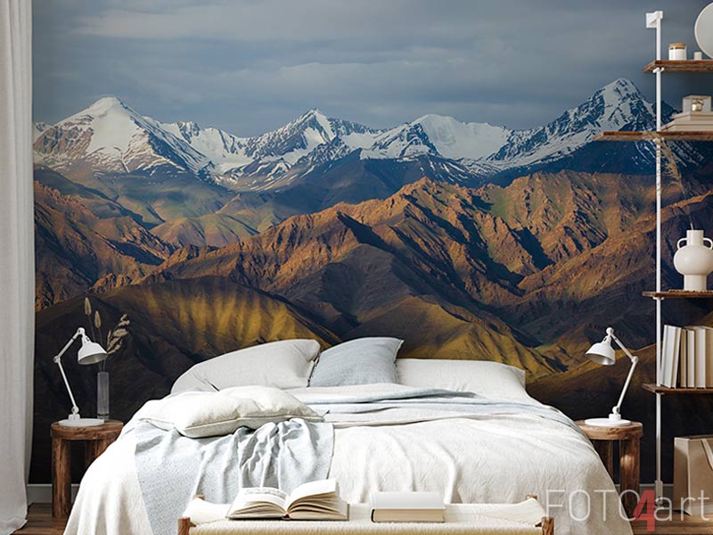 Vlies Fotobehang Prachtige bergen op de Indiase Himalaya